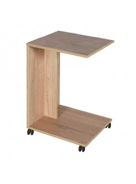 Βοηθητικό τραπέζι C-Shaped Megapap σε χρώμα sonoma 35x45x65εκ. 0118702 GP009-0196