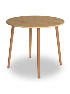 Τραπέζι Cruz Megapap από μελαμίνη χρώμα oak 92x92x75εκ. 0117725 GP022-0032,2