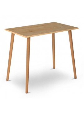 Τραπέζι Fiona Megapap από μελαμίνη χρώμα oak 90x55x75εκ. 0117726 GP022-0033,1
