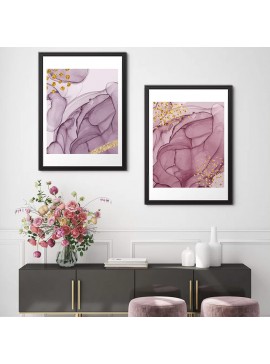 Πίνακας "Pink Dream" Megapap 2 τμχ. σε πλαίσιο 35x45x2εκ. 0127904 arte-0127904