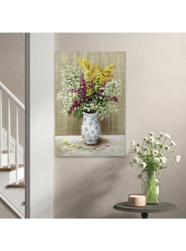 Πίνακας σε καμβά "Flowers in Vase" Megapap ψηφιακής εκτύπωσης 60x90x3εκ. 0206109 arte-0206109