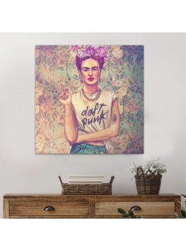 Πίνακας σε καμβά "Frida Punk" Megapap ψηφιακής εκτύπωσης 60x60x3εκ. 0241220