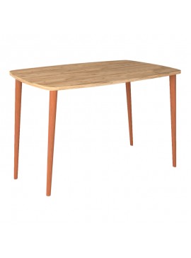 Γραφείο - τραπέζι μελαμίνης Deina Megapap χρώμα pine oak 105x60x72εκ. 0212555 arte-0212555
