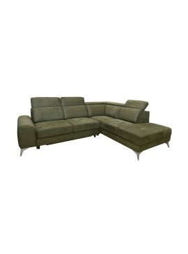 Matis Γωνιακός καναπές με κρεβάτι Diego Πράσινος Αριστερής φορά 288x230x102εκ. Matis98