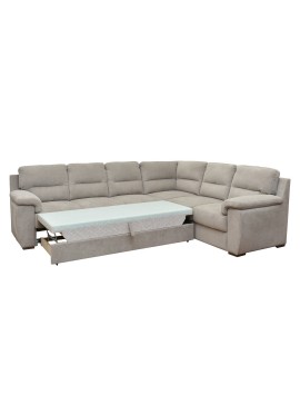 Matis Γωνιακός καναπές με κρεβάτι Queen Αριστερή φορά Μπεζ 292x232x92εκ. Matis71