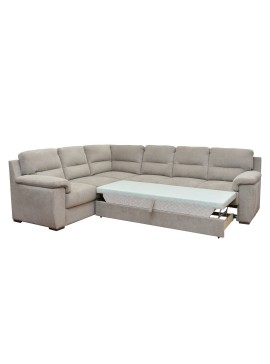 Matis Γωνιακός καναπές με κρεβάτι Queen Δεξιά φορά Μπεζ 292x232x92εκ. Matis286