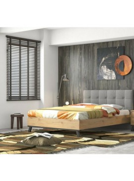 Savvidis Furniture  Κρεβάτι Υπέρδιπλο Επενδυμένο με Ύφασμα Ν75 Μελί για Στρώμα 150x200cm BEST-89000130