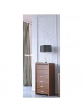 Savvidis Furniture  Κολώνα-Συρταριέρα Μελαμίνη Καρυδί 54x44x111 cm BEST-30136
