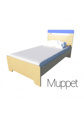 Irven  Παιδικό Μονό Κρεβάτι Irven Muppet 90x190/200 BEST-40010005