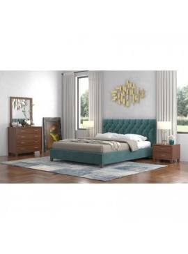 Savvidis Furniture  Κρεβάτι Υπέρδιπλο №63 για στρώμα 150x200 Με επιλογή χρώματος BEST-30309