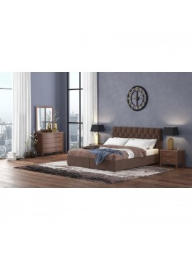 Savvidis Furniture  Κρεβάτι Υπέρδιπλο №67 για στρώμα 160x200 µε αποθηκευτικό χώρο Επιλογή χρώματος BEST-30305