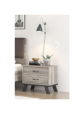 Savvidis Furniture  Κομοδίνο Ν6 Φ54xΒ54.5εκ Σταχτί Μελαμίνη BEST-890024