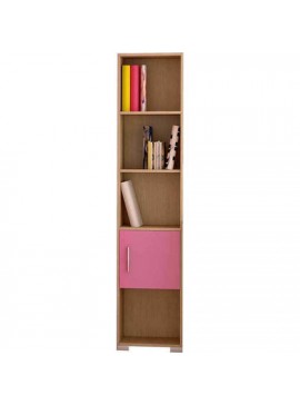 SarrisBros  Βιβλιοθήκη Παιδική Με Ντουλάπι Μελαμίνη 40x30x180cm Sarris Bros/ Oak-Pink Με Επιλογή Χρώματος BEST-1010983