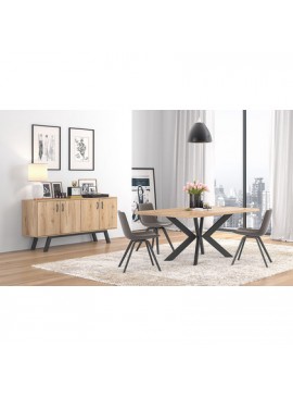 Savvidis Furniture  Τραπέζι Δείπνου 158.5x90x78 N9 Μελί Μελαμίνη BEST-8080221