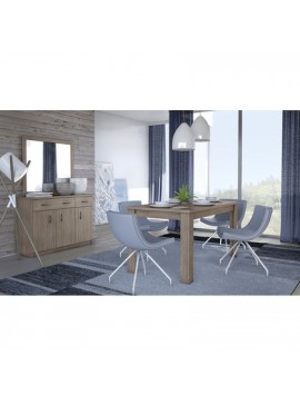 Savvidis Furniture  Επεκτεινόμενο Τραπέζι Δείπνου 120x70+30x78 N2 Μόκα Μελαμίνη BEST-8080210