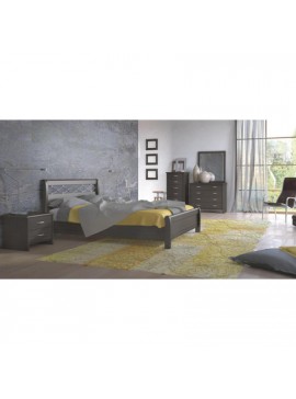 Savvidis Furniture  Σετ Κρεβατοκάμαρας (κρεβάτι για στρώμα 150x200 με τάβλες, 2 κομοδίνα, τουαλέτα και καθρέφτη) Νο 27 Βέγγε BEST-30098