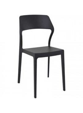 Siesta  Καρέκλα Πολυπροπυλενίου Snow 48x58x82 Siesta Μαύρο BEST-59111