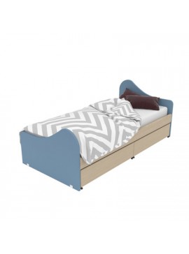 ALFA SET  Παιδικό Κρεβάτι Ξύλινο Μονό Για Στρώμα 90x200cm Alfa Set Surf BEST-80790110
