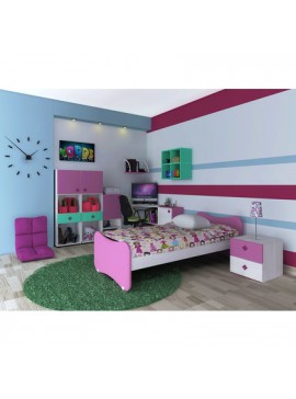ALFA SET  Παιδικό Κρεβάτι AS 90015 Ξύλινο Για Στρώμα 90x200cm BEST-90015