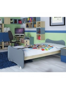 ALFA SET  Παιδικό Κρεβάτι AS 90016 Ξύλινο Για Στρώμα 90x200cm BEST-90016