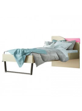 SarrisBros  Κρεβάτι Παιδικό Μονό Τόξο για στρώμα 90x190cm Δρυς-Ροζ BEST-103012