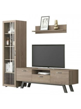 Savvidis Furniture  Σύνθετο Σαλονιού Μοριοσανίδα 195x45xΥ180 N30 Μόκα​​ BEST-8080115