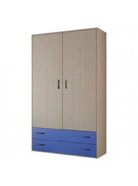 Savvidis Furniture  Ντουλάπα Δίφυλλη/Δρυς Μπλε Φ90/Υ180/Β60 εκ. BEST-30006