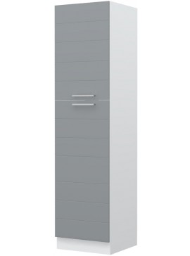 Intrahome Επιδαπέδιο ντουλάπι ψηλό Hudson K23-60-1KF-Λευκό - Γκρι Mήκος 60 Βάθος 60  'Υψος 235 162496219