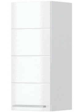 Intrahome Ντουλάπι κρεμαστό Hudson V7-30-1K-Λευκό - Λευκό γυαλιστερό Mήκος 30 Βάθος 32  'Υψος 72 162497049