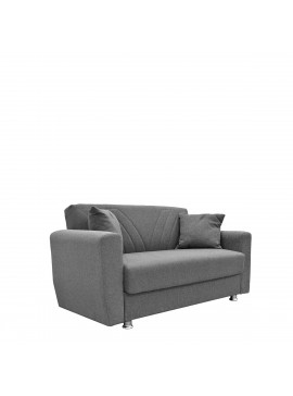 ArteLibre Καναπές Κρεβάτι Διθέσιος JUAN Γκρι 151x82x80cm Arte-14210005