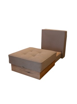 Matis Πολυθρόνα κρεβάτι με αποθηκευτικό χώρο MD-San Γκρι MatisMDSANFOII