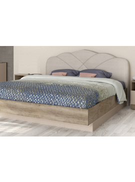 Κρεβάτι ξύλινο με δερμάτινη/ύφασμα KORONA 180x190 DIOMMI 45-115 DIOMMI45-115
