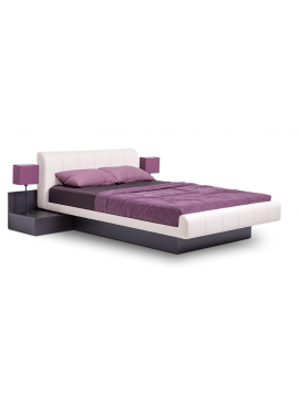 Κρεβάτι ξύλινο με δερμάτινη/ύφασμα HUANA 140x200 DIOMMI 45-088 DIOMMI45-088