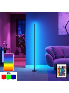 Φωτιστικό Δαπέδου RGB LED 20W 1800Lm Μαύρο 10x10x150cm MAG-34300040