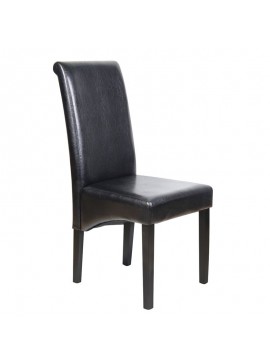 WOODWELL MALEVA-H Καρέκλα PU Καφέ - Wenge 46x61x100cm Ε7206