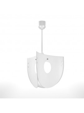 Φωτιστικό Κρεμαστό Chios Μονόφωτο Λευκό (PP+PVC) Ε27 58x58x80cm MED-10270