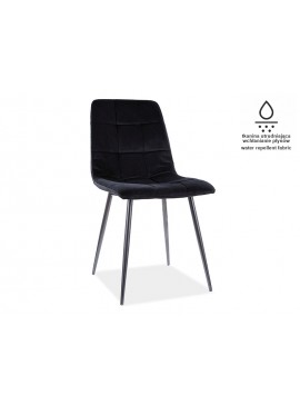 Επενδυμένη καρέκλα MIla 45x41x86 μαύρος μεταλλικός σκελετός/μαύρο velvet 99 DIOMMI MILAMVCC DIOMMI80-2028