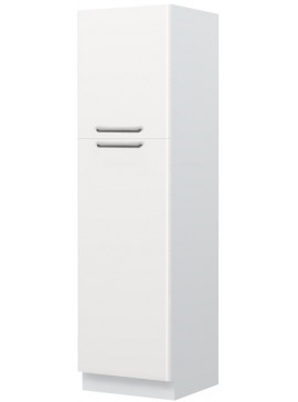 Intrahome Επιδαπέδιο ντουλάπι ψηλό Modena K21-60-2KF-Λευκό - Λευκό γυαλιστερό Mήκος 60 Βάθος 60  'Υψος 216 162488259