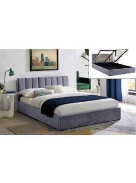 Επενδυμένο κρεβάτι Montreal 140x200 με Βελούδο σε χρώμα Γκρι DIOMMI MONTREALV140SZ
