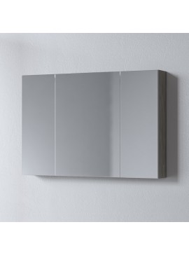 Καθρέφτης OMEGA BERLIN 100 3MOM100BE0W με ντουλάπια 95x14x65cm