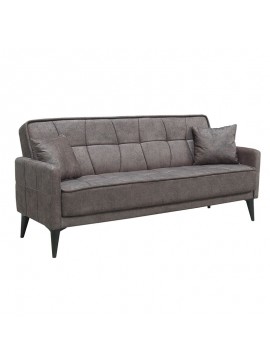 WOODWELL PERTH Καναπές – Κρεβάτι με Αποθηκευτικό Χώρο, 3Θέσιος Ύφασμα Καφέ Sofa:210x80x75 Bed:180x100cm Ε9932,3