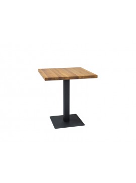 Τραπέζι μπαρ ξύλινο Puro 70x70x76 μαύρος/φυσική δρυς DIOMMI PUROLAMD70 DIOMMI80-2462