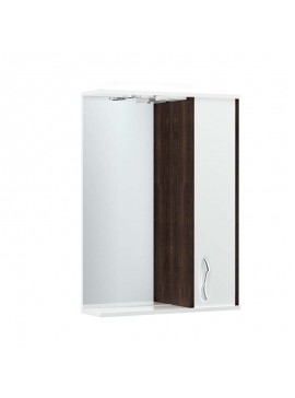 Καθρέπτης Μπάνιου Με φωτισμό LED & Διακόπτη Λευκό Γυαλιστερό-Βέγγε 60x17x87εκ SA-S160MIR