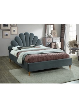 Επενδυμένο κρεβάτι Santana 160x200 με Βελούδο σε χρώμα  Γκρι DIOMMI SANTANAV160SZD DIOMMI80-2459