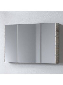 Καθρέφτης SAVINA NATURAL OAK 100 3MSA100NO0W με ντουλάπια 97x14x65cm