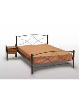 Delch Κρεβάτι Άνδρος Ημίδιπλο Μεταλλικό 110x190cm HouseSMetal-furniture32