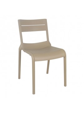 WOODWELL SERENA Καρέκλα Στοιβαζόμενη PP - UV Cappuccino 56x51x82cm 56x51x82cm Ε3806,2