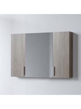 Καθρέφτης SIENA SONOMA DARK 100 3MSI100SD0W με ντουλάπια 96x14x65cm