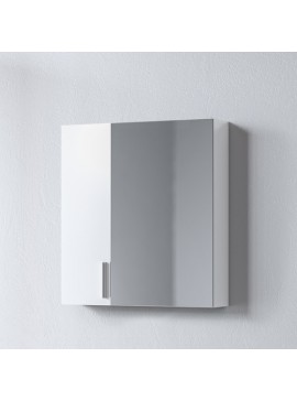 Καθρέφτης SIENA WHITE 65 3MSI065GL0W με ντουλάπια 60x14x65cm