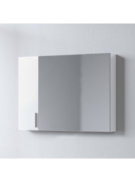 Καθρέφτης SIENA WHITE 90 3MSI090GL0W με ντουλάπια 87.5x14x65cm